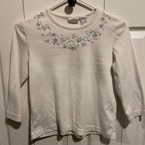 Embroidery Flower Long Sleeve